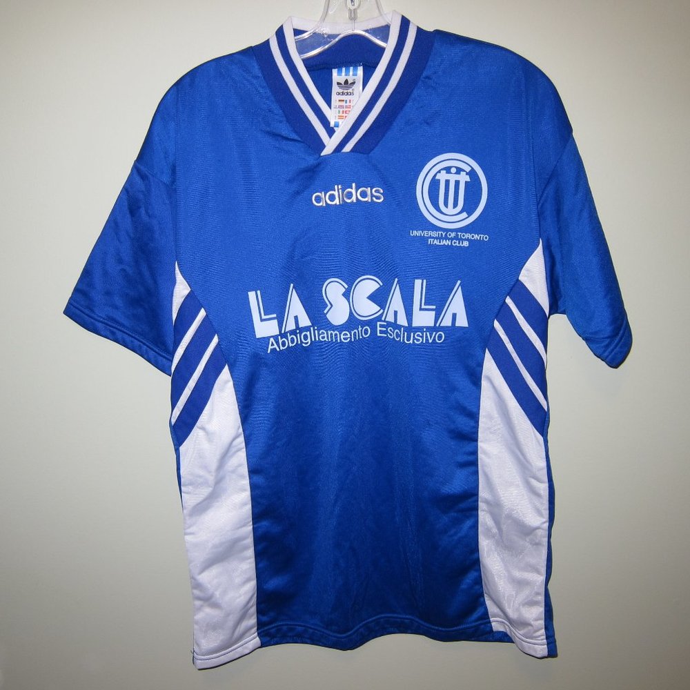 mint❤️vintage University of Toronto Italian Club football shirt Adidas jersey